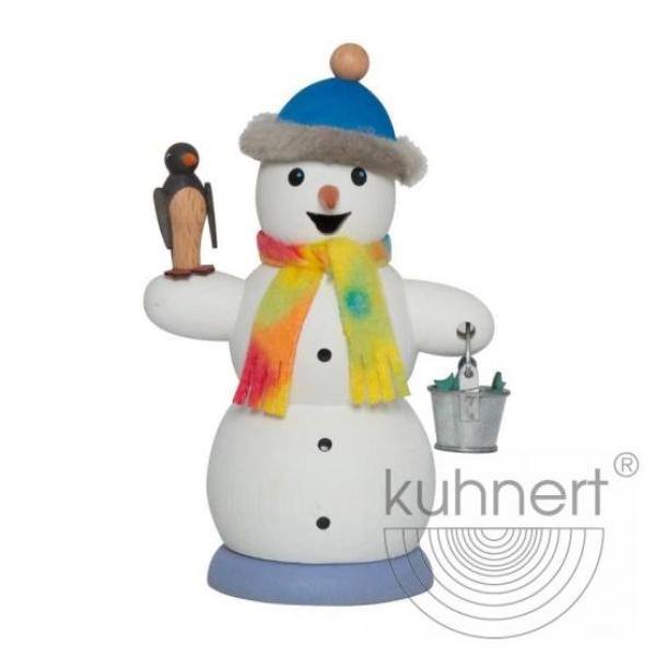 Räuchermann Schneemann mit Pinguin